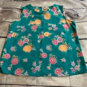 NOTATIONS Floral Top Size 1X